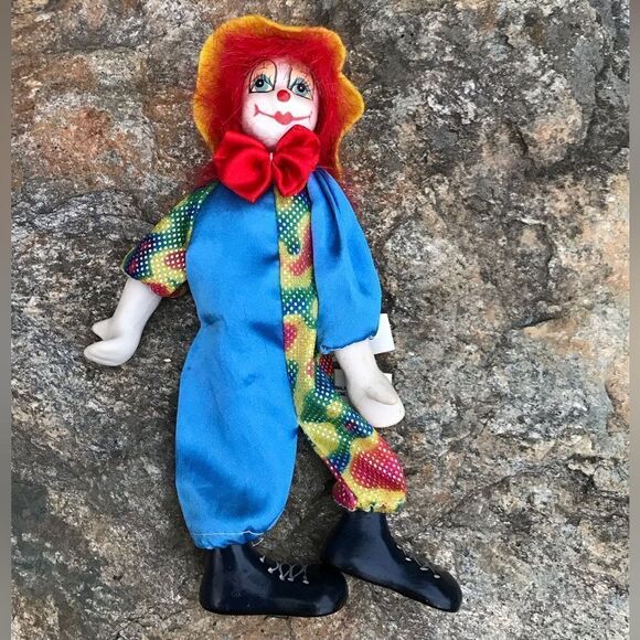 Vintage Ganz Posable Clown Porcelain - Picture 3 of 10